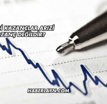 Hangi Kazançlar Arızi Kazanç Değildir?