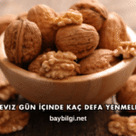 Ceviz Gün İçinde Kaç Defa Yenmeli?