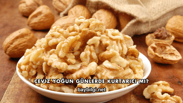 Ceviz Yoğun Günlerde Kurtarıcı mı?