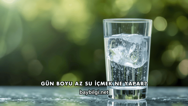Gün Boyu Az Su İçmek Ne Yapar?