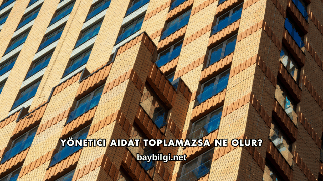 Yönetici Aidat Toplamazsa Ne Olur?