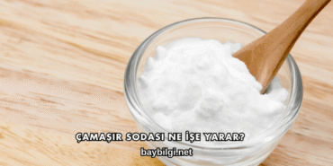 Çamaşır Sodası Ne İşe Yarar?