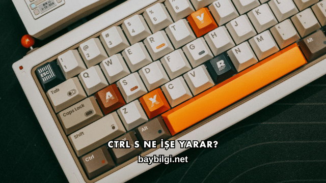 Ctrl S Ne İşe Yarar?