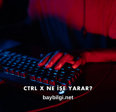 Ctrl X Ne İşe Yarar?