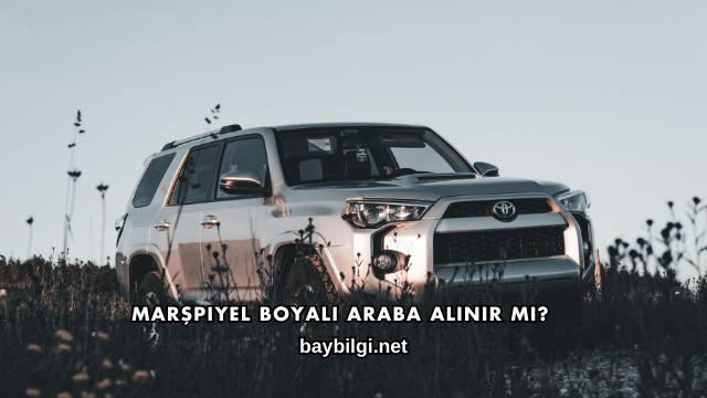 Marşpiyel Boyalı Araba Alınır mı?
